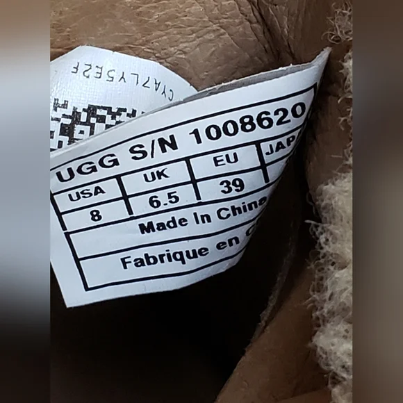 NWOB! UGG "ANALISE" Women's Suede Sheepskin High Heel Ankle Boots (8) Chestnut - Picture 10 of 10